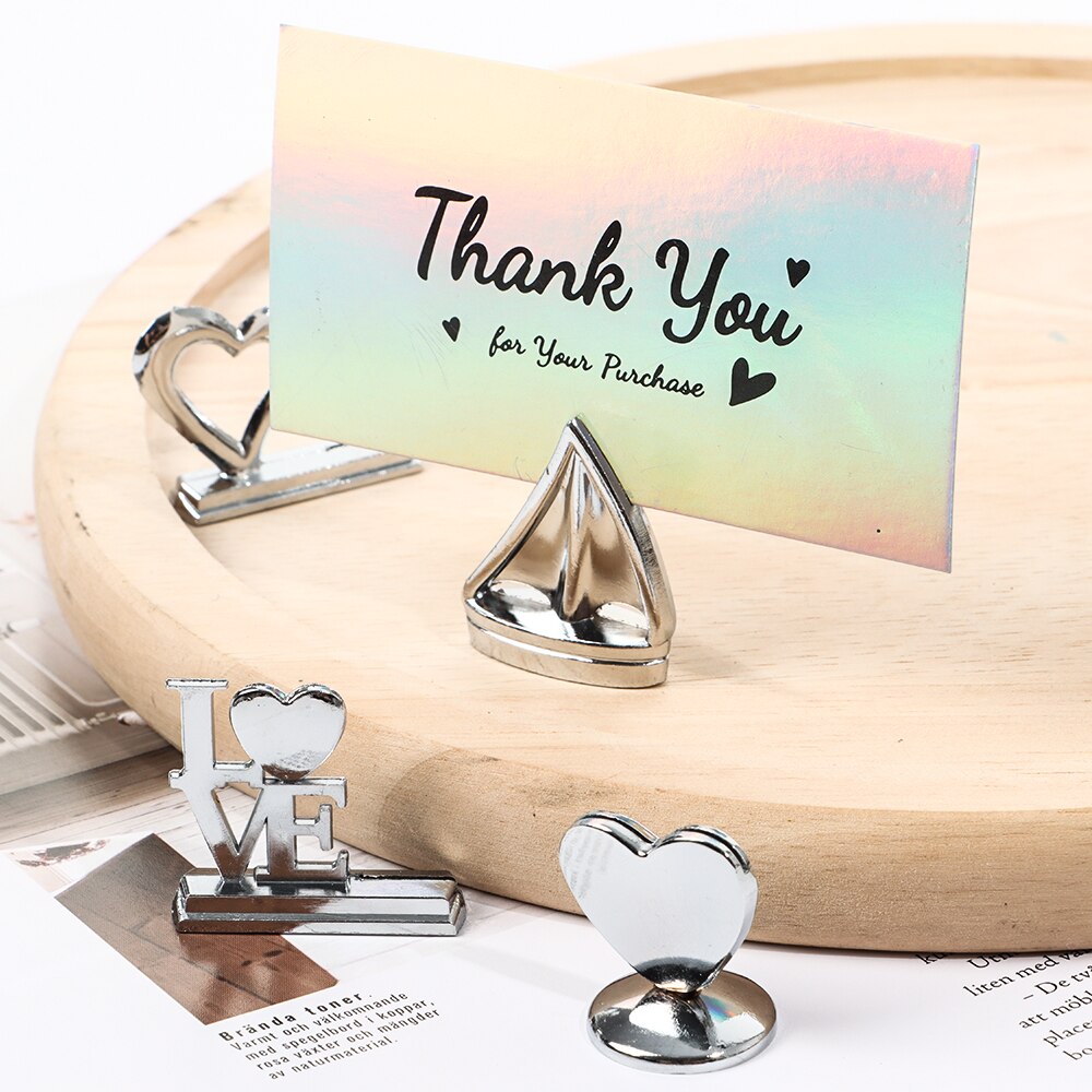 Wedding Table Number Holder Stands Name Seating Labels Placecard Clips Photo Cards Display Stand for Anniversary Party