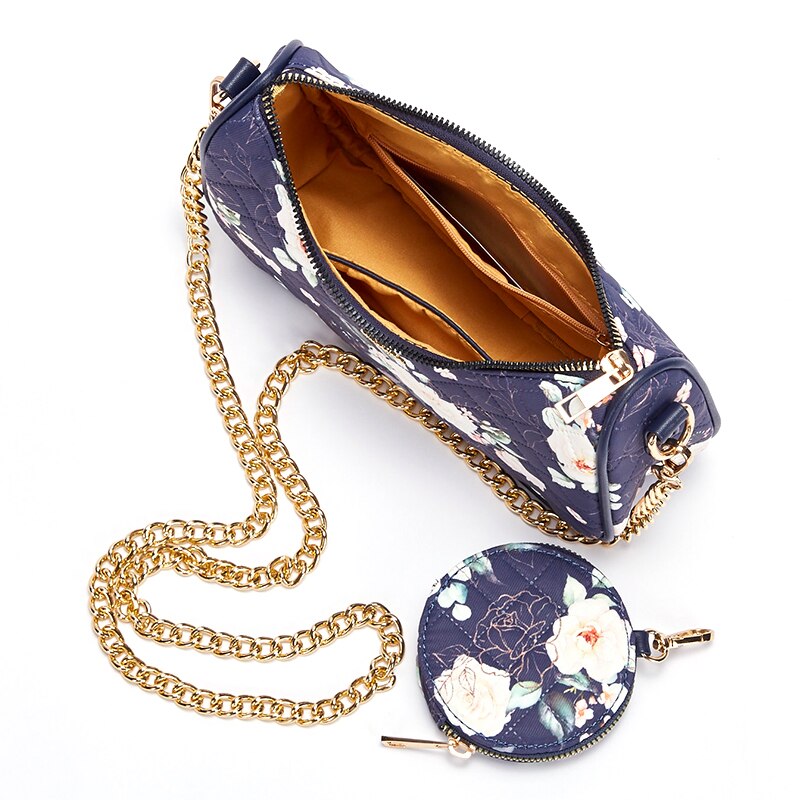 Chch half mood tasker til damer fishion flower pattern key iphone holder tasker til kvinder