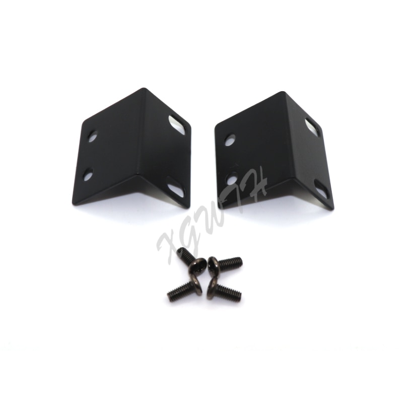 Metall universal 1u 19 " rack ohr montage halterung für drahtlose empfänger 19 zoll host ecke halterung zubehör