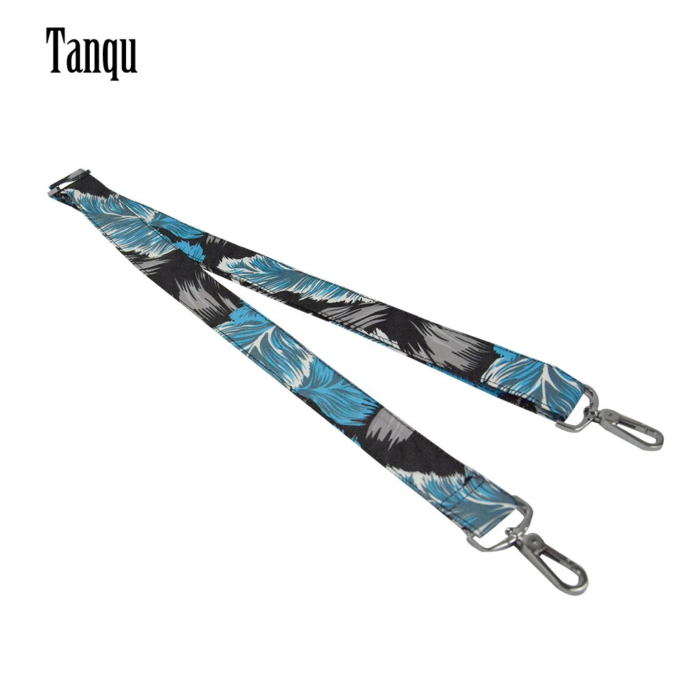 Tanqu 1 stycke mjukt blommigt handtag med justerbart längd med spänne för klassiska mini obag handtag för o väska för handväska dam & #39 ;s väskor