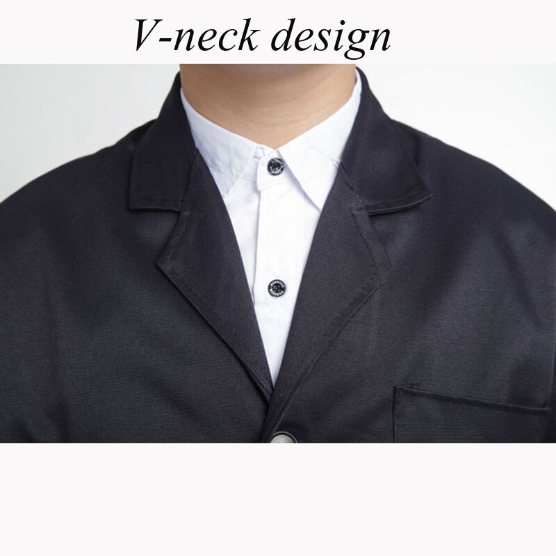 Work Clothing Unisex Uniform Long-sleeved Navy Protective Cloth for Worker Repairman Machine Auto Repair Welding Anti-dirty DY0