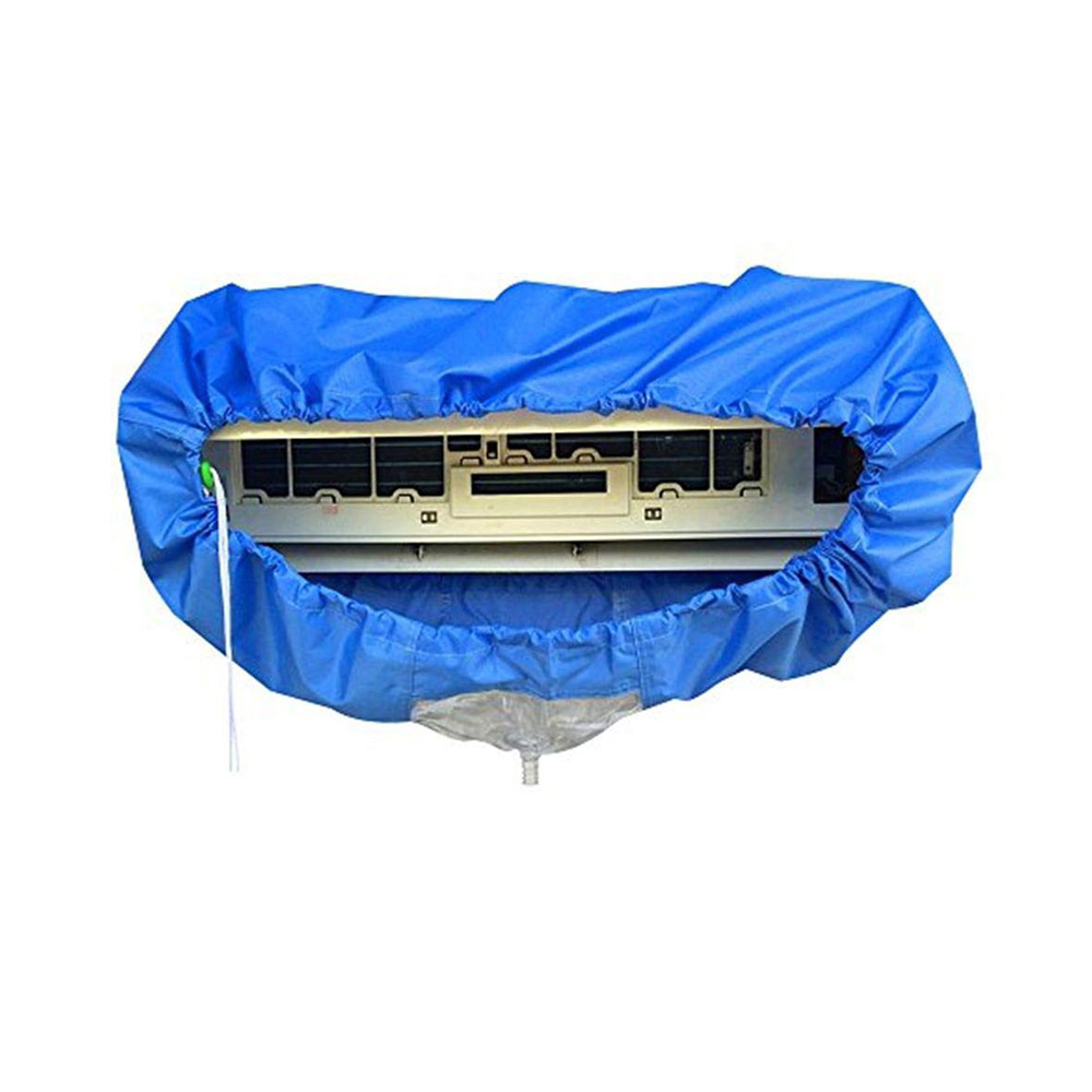 Blauwe Muur Gemonteerde Airconditioning Reinigen Zak Split Airconditioner Schoonmaken Wassen Cover Waterdicht Protector