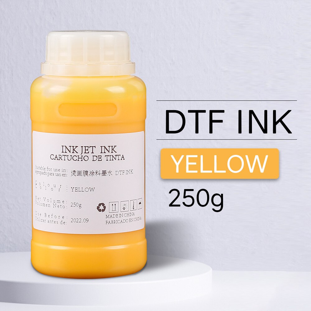 DTF tinte für alle drucker Epson L1800 L805 L800 R1390 R2000 P400 XP1500 XP600 TX800 4880 7880 R2880 DTF wärme transfer tinte: 250ml Yellow DTF