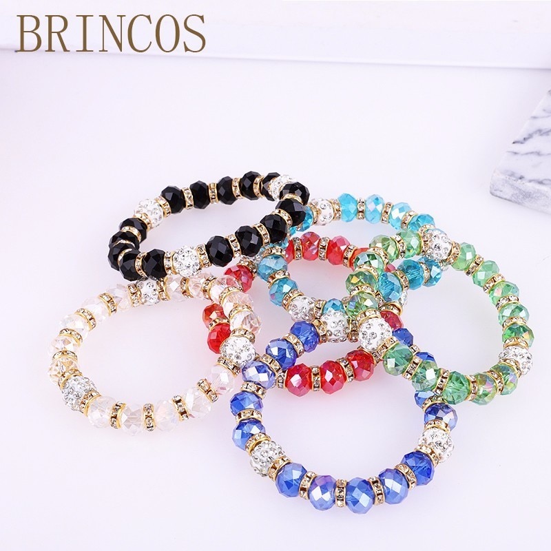 Handmade Crystal Bracelet Women&#39;s Jewelry with Punk Beads Bracelet Couple Bohemian Style Products ccc