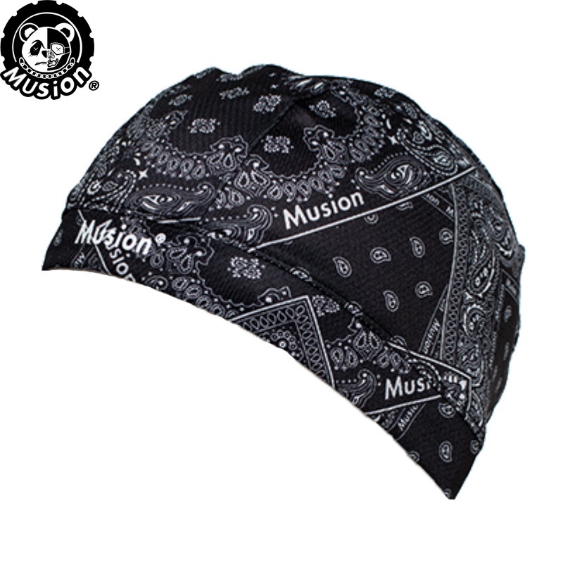 Musion High-Stretch Head Cover Motorhelm Binnenpet Origineel Zweetabsorberende Buitensportpet: Blauw