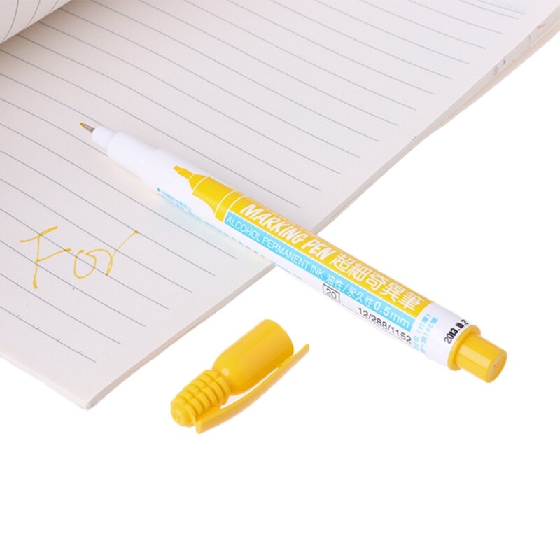 0.5 mm Marker Pen Extra Fine Alcohol Base Ink Permanent Mark Painting Students R66C
