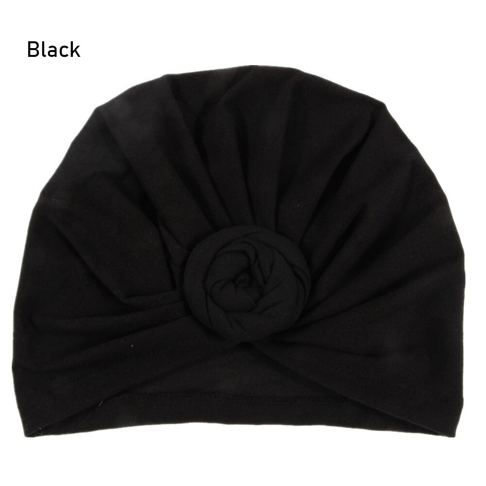 Afrikanische Muster Headwrap Pre-Gebunden Motorhaube Turban Kappen für Frauen Chemo Hut Baumwolle Kopftuch Weibliche 10 Farben trend: Black