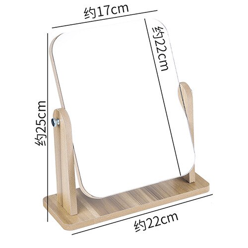 Dressing Table Mirror Dormitory Large Girl Heart Table Dressing Mirror Portable Dressing Mirror: 02