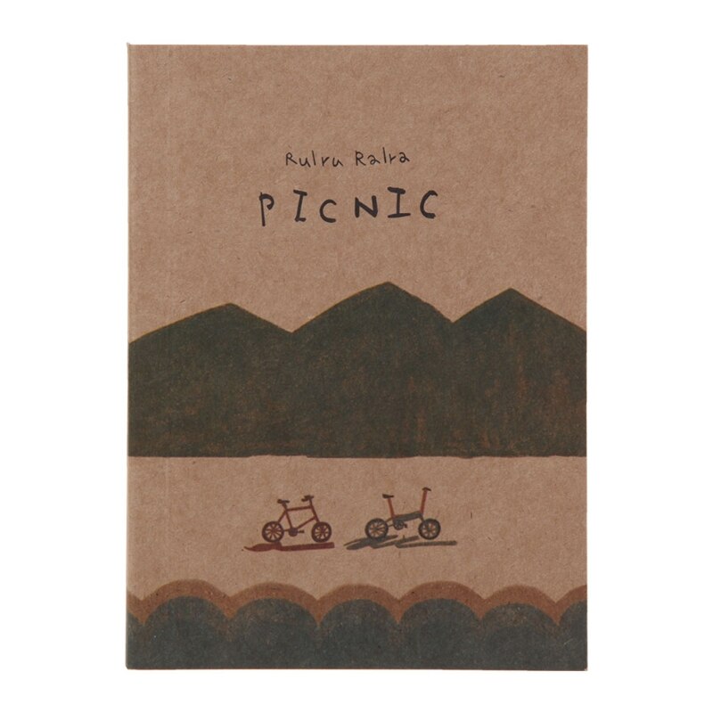 Notebook Blank Page Painting Paper Book Journal Diary Notepad Memo Pads Supplies J78A