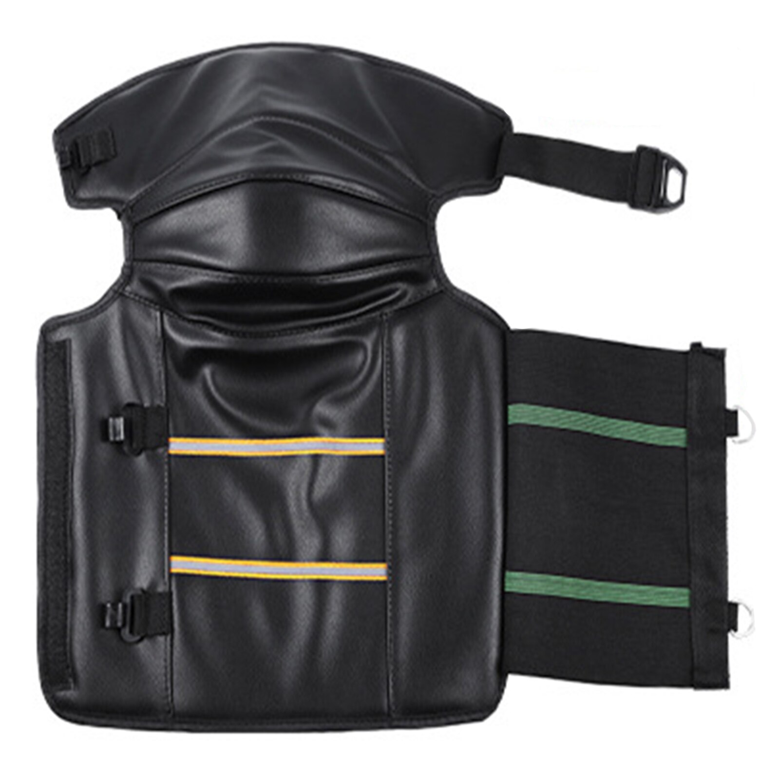 PU Leather Motorcycle Kneepad Windproof Leg Warmer Knee Pad Guards With Reflective Strips Long Compression Leg Sleeves Braces: long