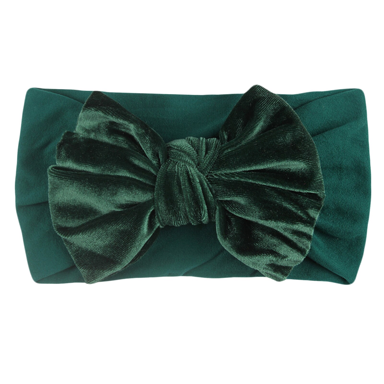 #30 nueva de bebé de terciopelo diadema turbante gran diadema bebé lazo anudado para Recién Nacido cinta para el pelo de lazo niños chico cabeza accesorios para el cabello: B