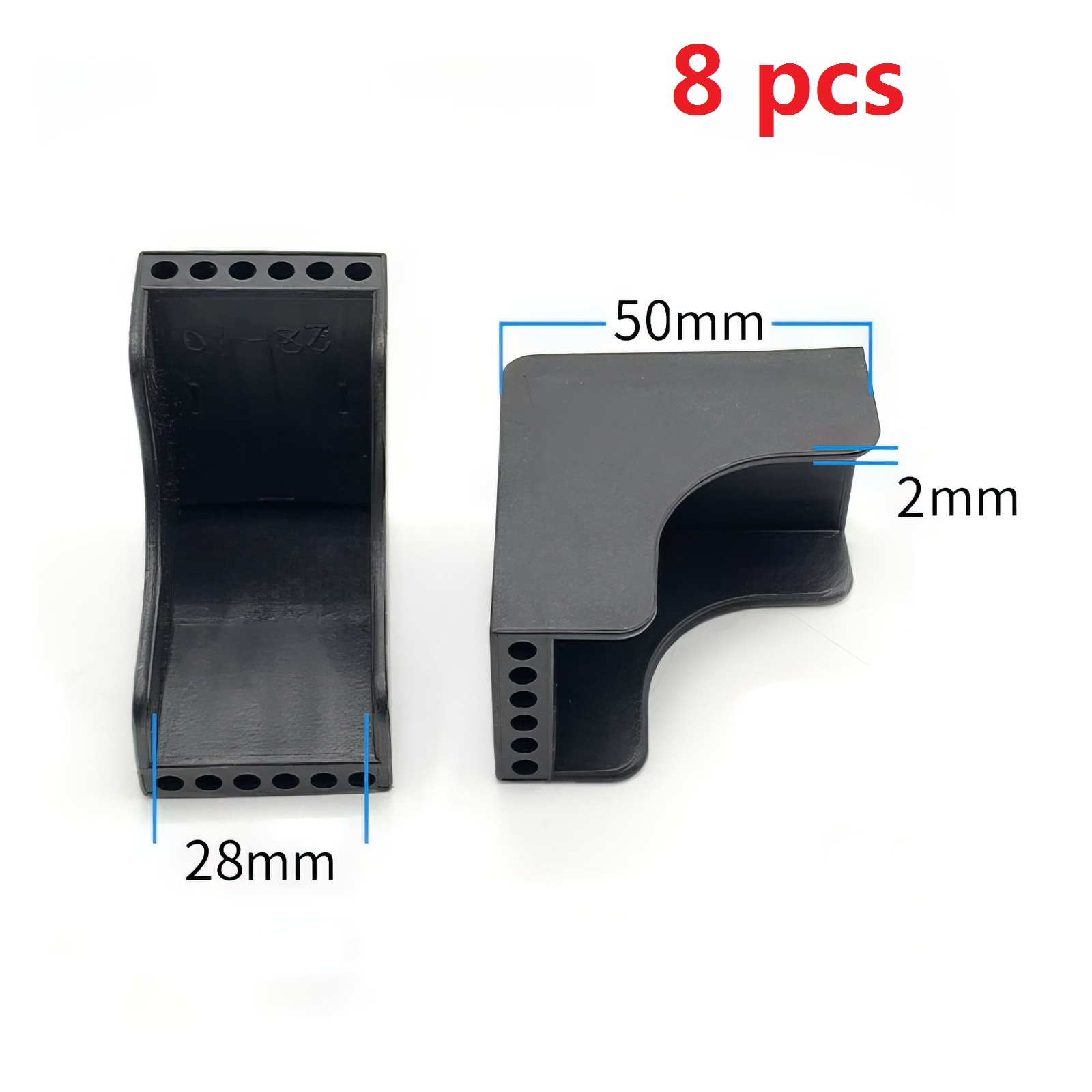 8/20 Stuks Plastic Hoekbeschermers Triple Code Dikte Beschermen Glas Hoek Cover Stenen Plaat Houten Deur Metalen Board 12 Mm-50 Mm: Matwit