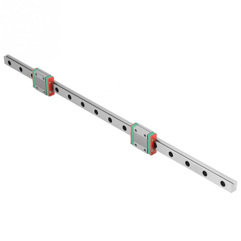 400mm Length Linear Slide Rail MGN12 Miniature Linear Rail Guide Rail CNC Parts 12mm Width+2pcs MGN12B Slide Blocks Carriage