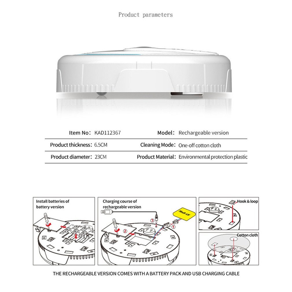 Mini Intelligente Reiniging Vegen Robot Veegmachine Intelligente Multifunctionele Robot Stofzuiger