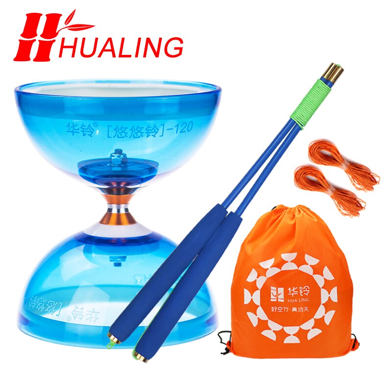 Chineseyoyo lager diabolo jonglering leksaker diabolo set packning 6 färger att välja med string bag