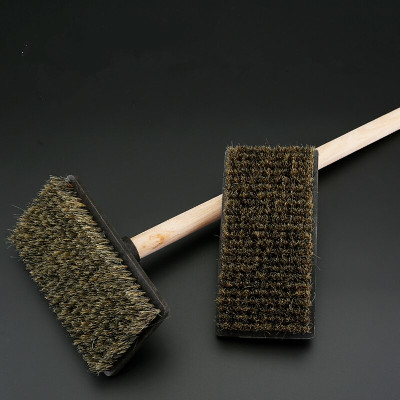 Soft bristle brush tile grout paint cleaner remover wood handle gray water sweeping exterior wall dust brush Construction tools
