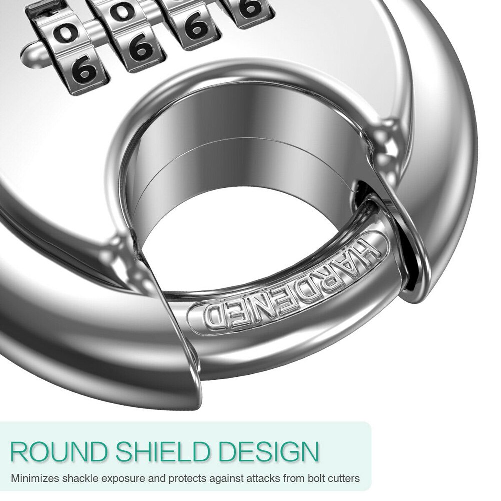 Heavy Duty 4-digit Combination Padlock Weatherproof Outdoor Security Travel