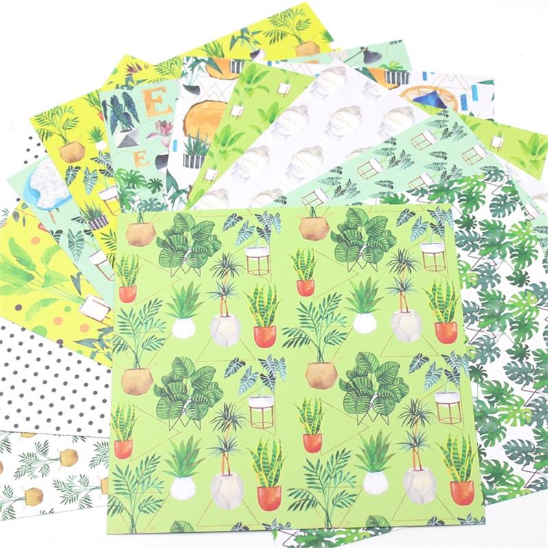 KSCRAFT 6" Single-side Printed Mixed Series pattern papercraft art paper handmade scrapbooking kit set book: YELLOW