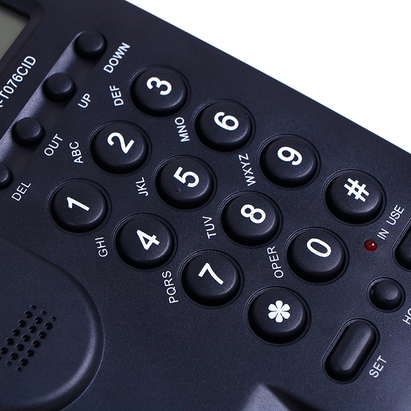 Wall Mount LCD Telephone Corded Office Landline Caller Phone Home Desk Display