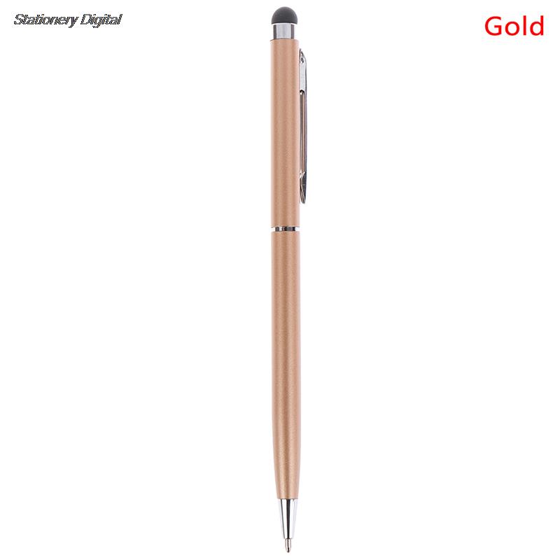 2 in 1 Pen Touch Pencil for Tablet iPad Cell Phone PC Capacitive Pen Screen Stylus Capacitive Resistive: Blue