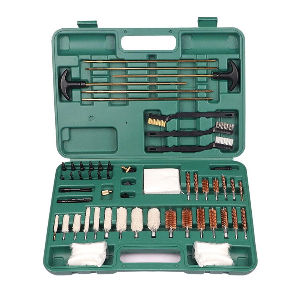 62pcs Steel Wire Rod Brushes with Storage Case Multi-function Copper Wire Hunting Supply Tube Cleaning Brush Kit