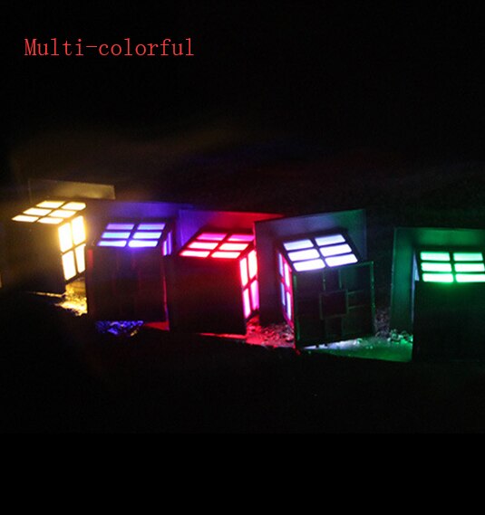 2pcs/Lot Solar Lantern Lawn Lamps Outdoor Garden Solar Spotlight Pathway Landscape Retro Solar Underground light: Multicolor