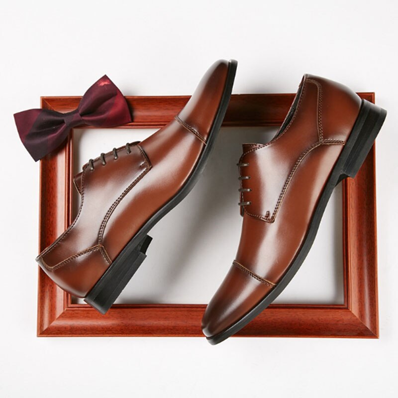 Men's business shoes formal dress men's shoes gentleman's shoes microfiber leather men's shoes wedding shoes men's work shoes