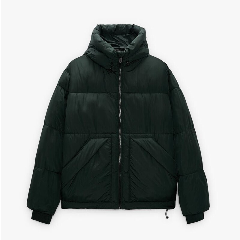 Garaouy-abrigo de algodón para hombre, Parkas cálidas, chaquetas ajustadas acolchadas a prueba de viento, ropa de calle, invierno, 2022: Dark green / L