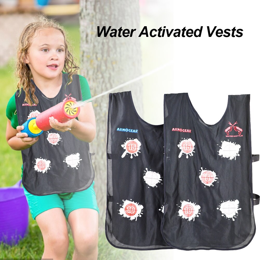 2 Stuks Van Water-Geactiveerde Kleur Veranderende Vest Water Oorlog Speelgoed Voor Kinderen Outdoor Zwembad Strand entertainment # W