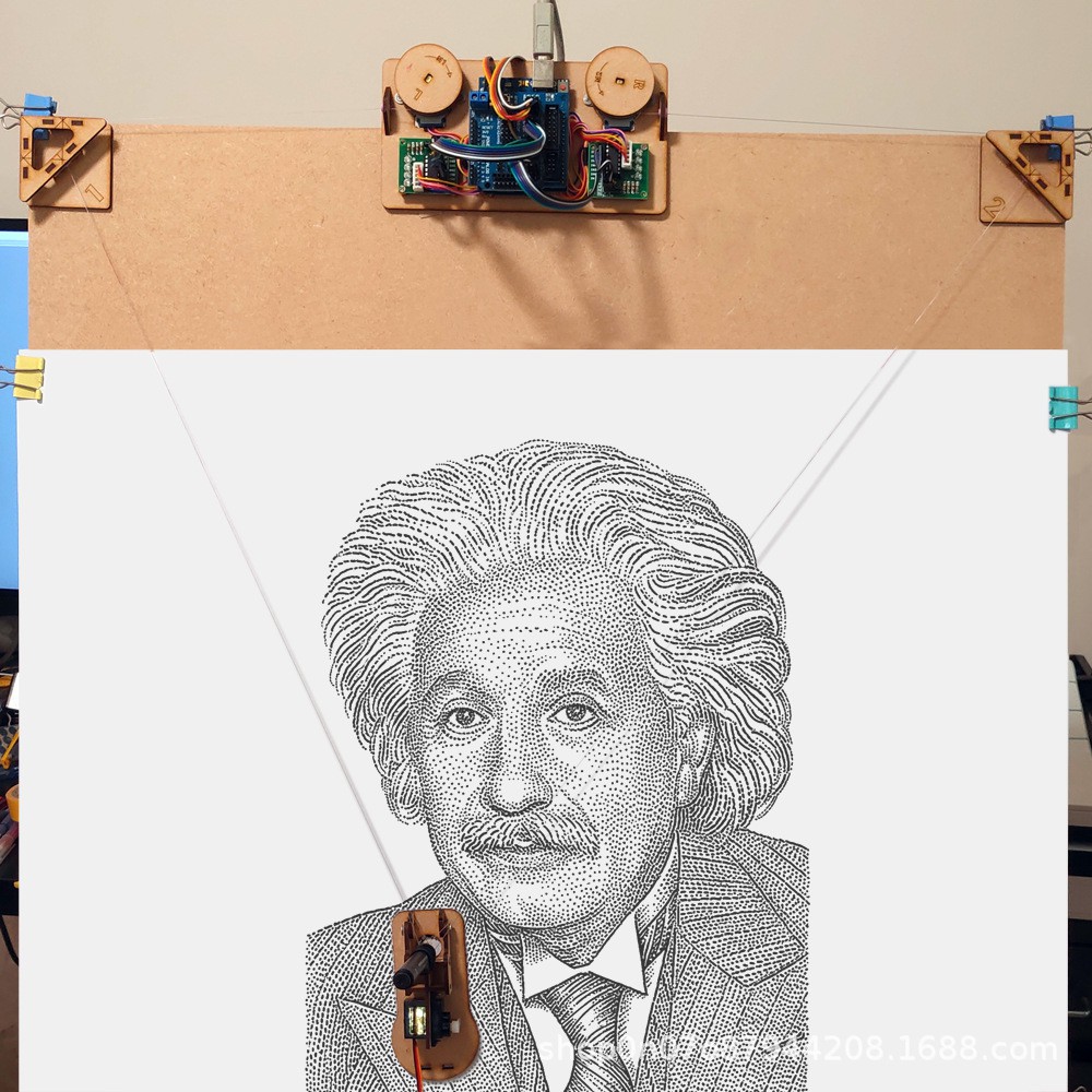 Drawbot Cable Plotter Wall Painting Robot for Arduino with Stepper Motor Servos DIY Maker Project Kit Polargraph