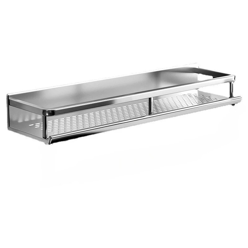 Bathroom Shelf 30/40/50 cm Kitchen Wall Shelf Shower Holder Storage Rack Towel Bar Robe Bathroom Accessorie
