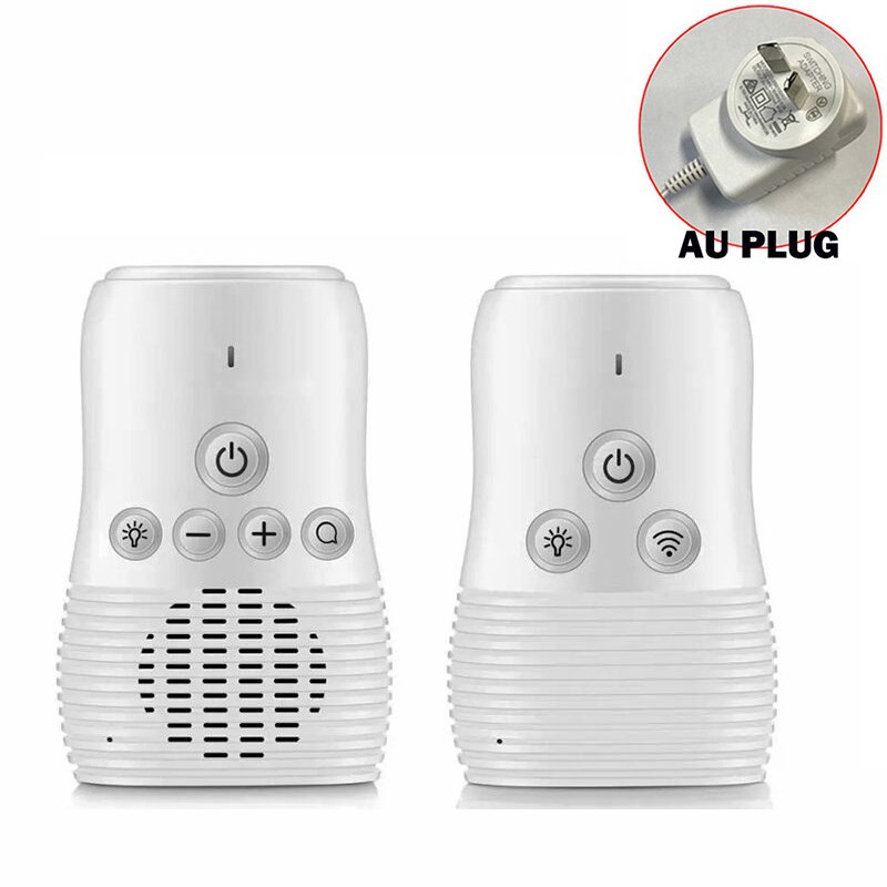 2.4Ghz Draadloze Babyfoon Kleine Draagbare Audio Babyfoon Twee-weg Audio Functie Intercom Oplaadbare Batterij: AU Plug
