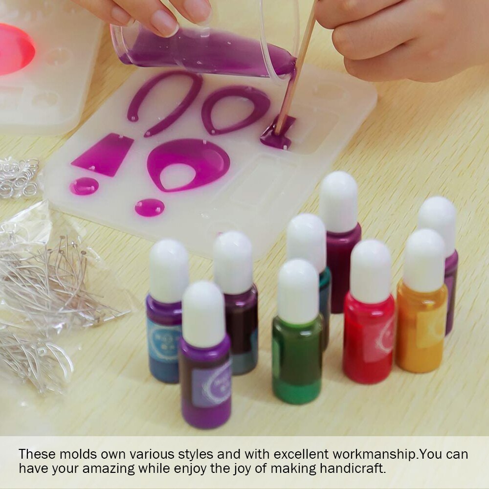 Mixed Style Jewelry Epoxy Casting Molds Tools Set Grandado