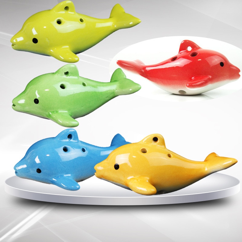 Ocarina 6 Hole Musical Instrument Dolphin Ocarina Ornaments Children Musical Instrument