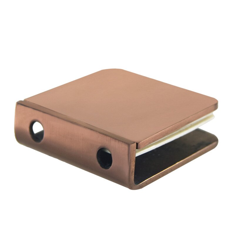 Stainless Steel 304 Rose Gold Glass Fixed Clip Bathroom Glass Door Fixed Code Corner Partition Shower Room Link Clip: 0