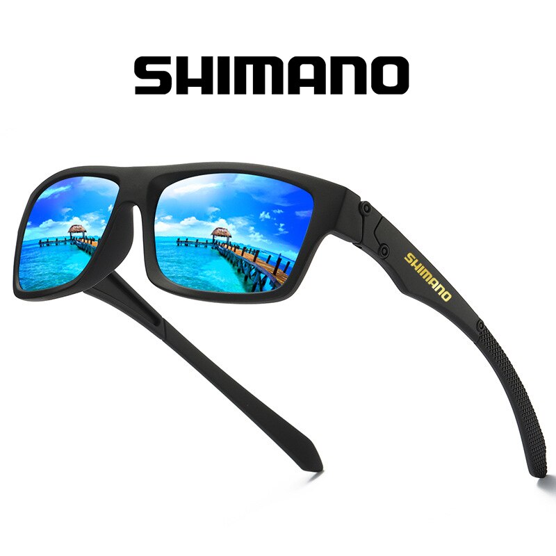 Shimano herrfiske glasögon utomhus bergsklättring anti-ultraviolett klassiska polariserade solglasögon ridning kör solglasögon