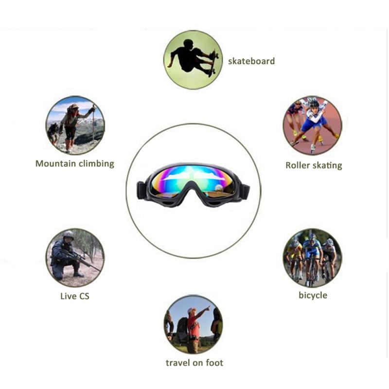 Motorcycle Glasses Anti Glare Motocross Sunglasses Sports Ski Goggles Windproof Dustproof UV Protective Gears Moto Accessories