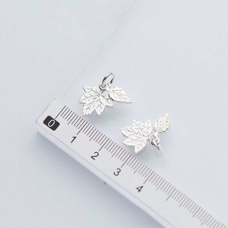 Meetsoft 925 Sterling silber retro blatt modellier-Reize ahornblatt anhänger herstellung von handgefertigtem schmuckzubehör
