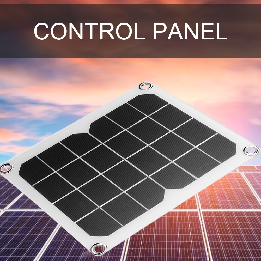 Monokristallijn Zonnepaneel Waterdichte Draagbare Outdoor Usb 5V 10W Semi-Flexibele Solar Power Led Waterdicht Eenvoudige Installatie