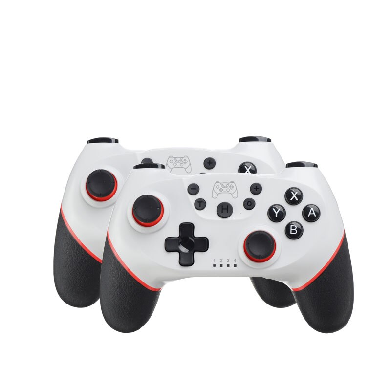 Per Nintendo Interruttore Pro Gamepad Interruttore di Controllo della Console di Gioco Senza Fili Gamepad joystick Controller con 6-Axis Maniglia: 2pcs white 1