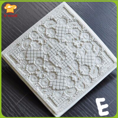 Textur designs spitze silikon form für kuchen dekorieren zucker paste formen: E
