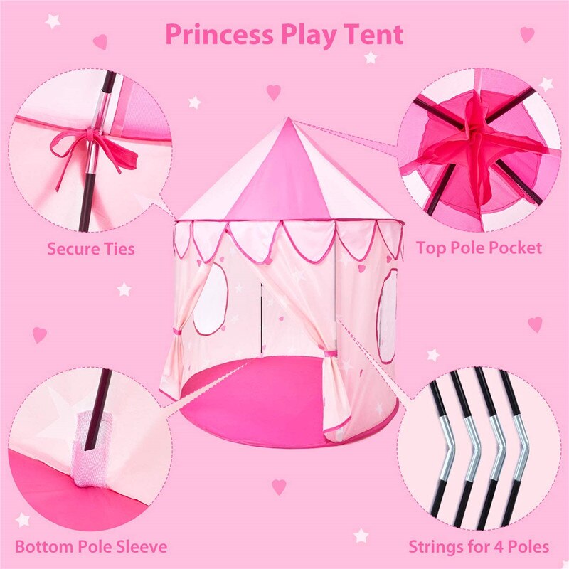 Kids Speelhuis Huisje Speelgoed Tent Baby Speelgoed Tent Huis Voor Oceaan Ballen Kinderen Spelen Bal Zwembad Dubbele Windows Outdoor spel Tent