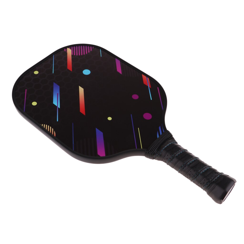 Deluxe Carbon Fiber Single Gym Sports Pickleball Paddle Racket - 10 Colors