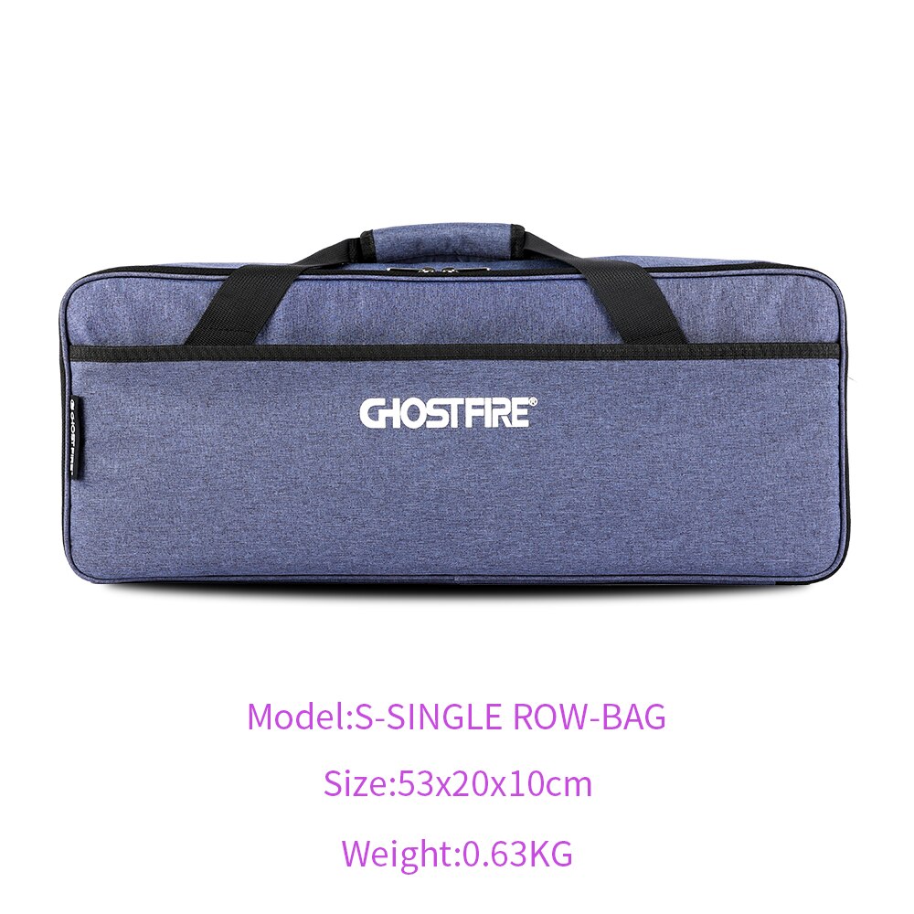 Ghost Fire Super light Aluminum Guitar Effect Pedalboard with Carry Bag or Flight Case S-Single row Pedal board: Single row-Bag
