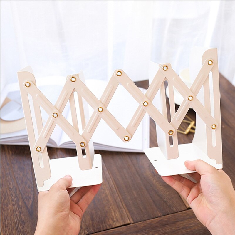 Retractable bookshelf simple desktop to organize books by students office foldable book block file box folder