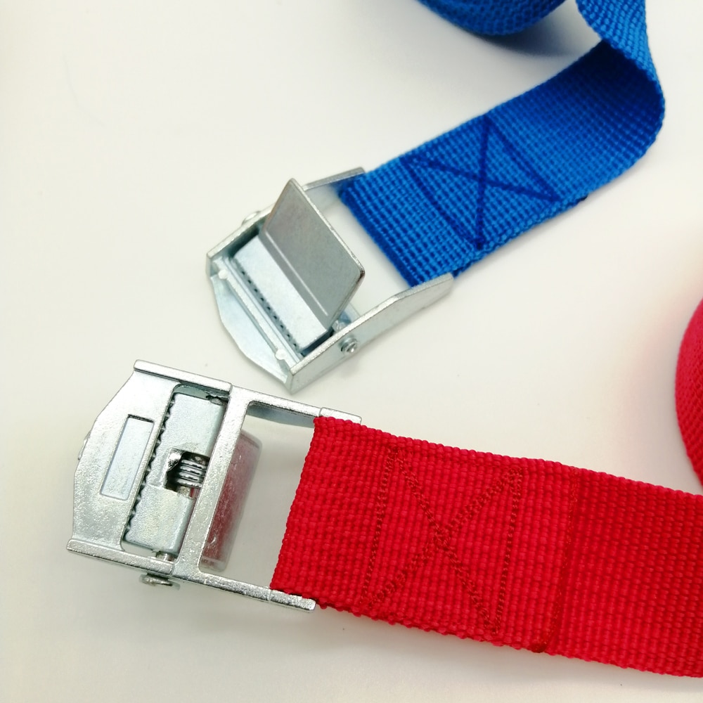 1 Meter Car Tension Rope Tie Down Strap Strong Ratchet Belt for Luggage Bag Metal Buckle Cargo Straps for Motorcycle Bike