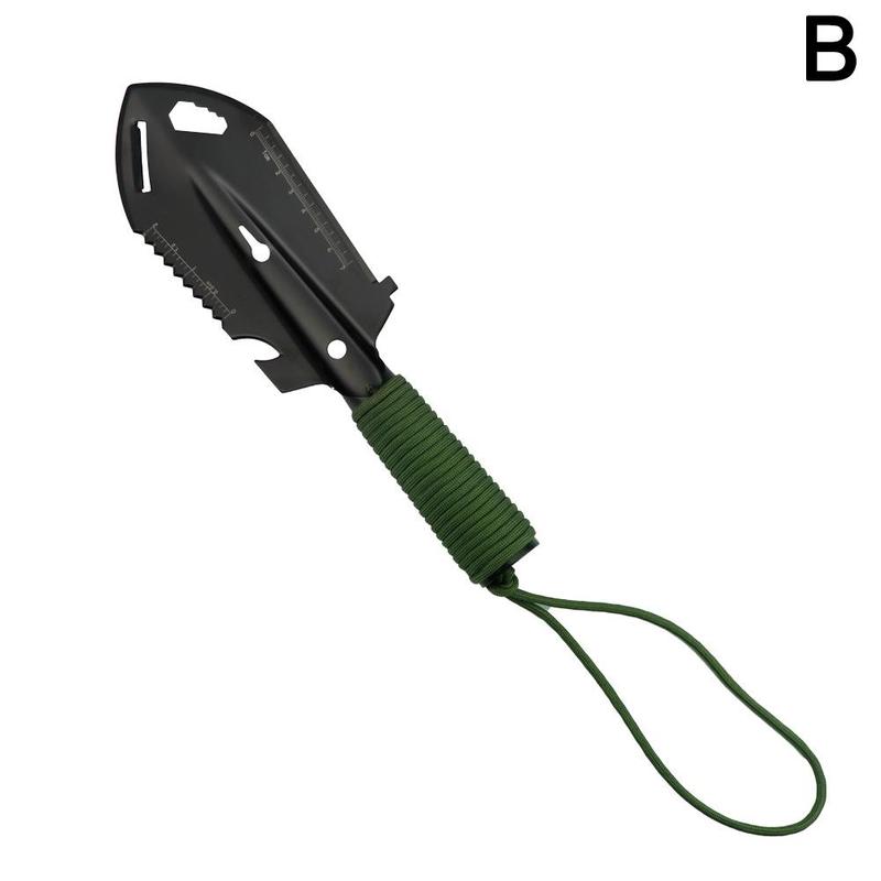 Steel Garden Shovel Spade Weeder With Sawtooth Ruler Trowel Wrench Tool Spear Knife Hex Garden Digging: B