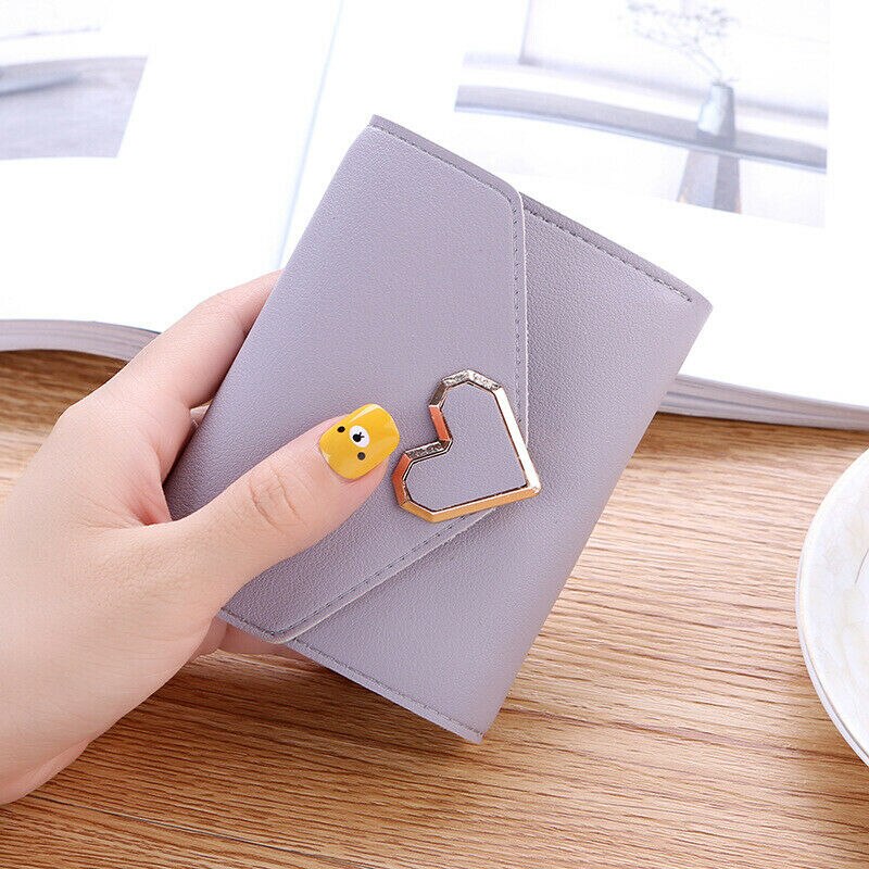 Womens Wallet for Credit Card Holder Small Luxury Slim PU Leather Cute Short Purse Girls Lady Wallets for Women: Light Purple