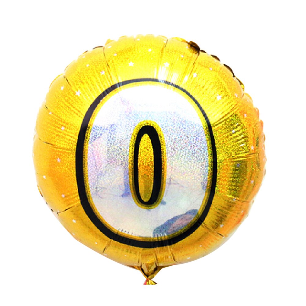 Number 4 Helium Foil Balloons Birthday Number Balloons 4 for Wedding Anniversary Decoration (Gold): 0