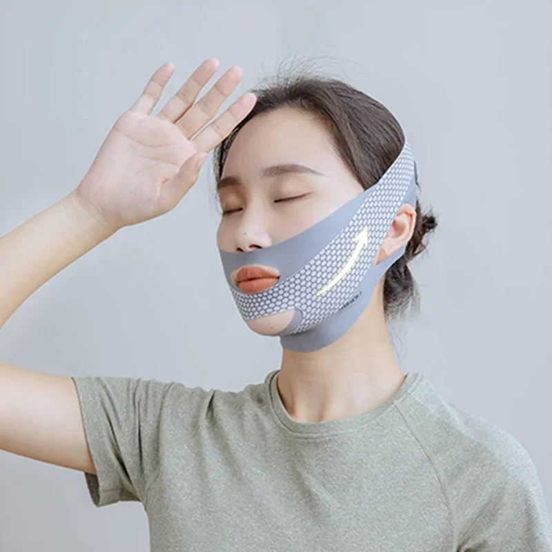 Face-Lift Mit Schlaf Gesicht V Shaper Gesichts Abnehmen Verband Entspannung Form Lift Reduzieren Doppel Kinn Gesicht Dünnen Band Massage